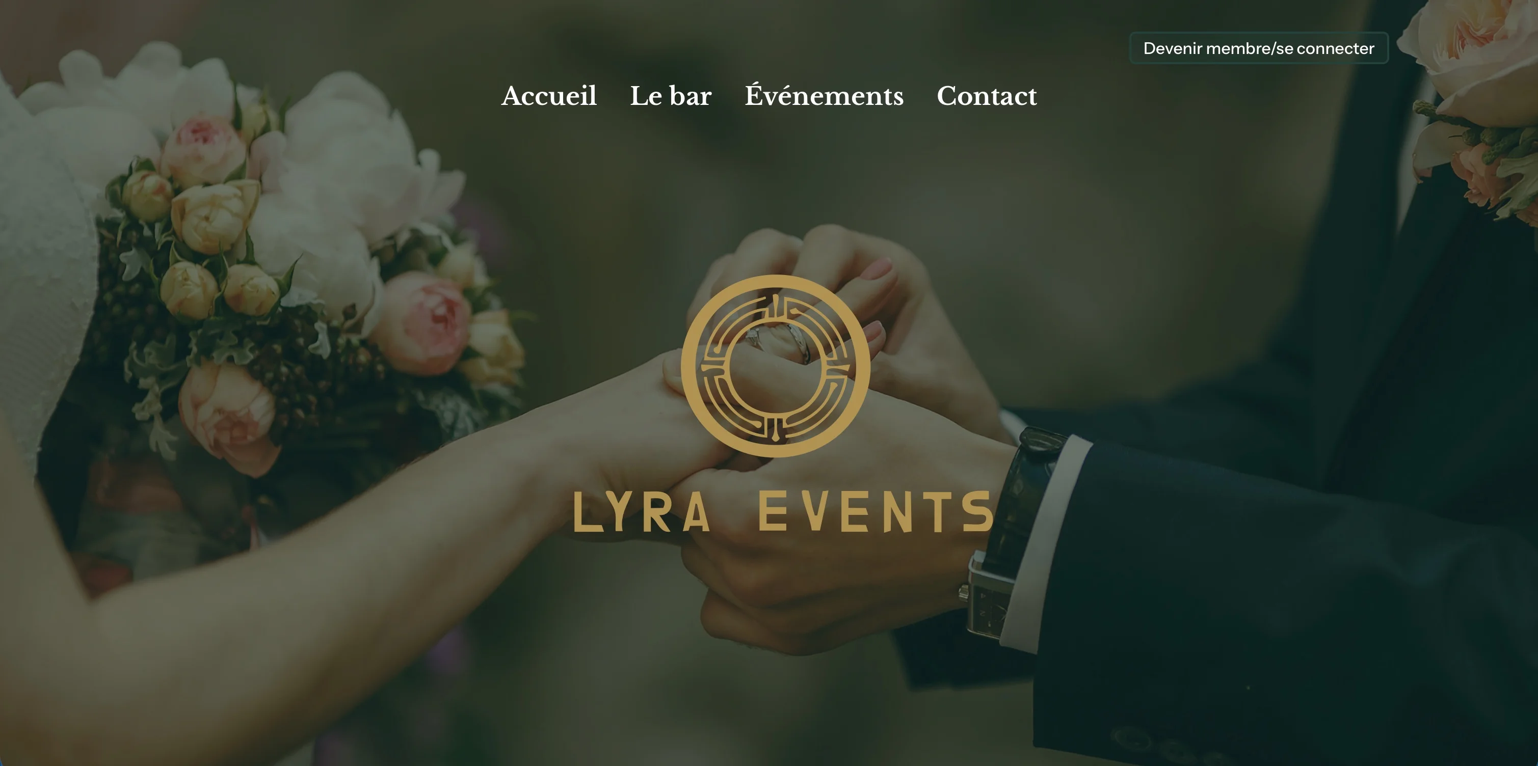 Capture du site Lyra Events